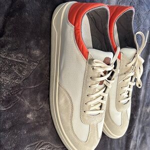 OluKai Cream and Red Men's Sneakers